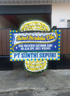 Papan Bunga Duka di Pringarata